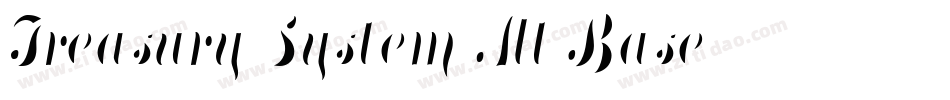 Treasury System Alt Base字体转换